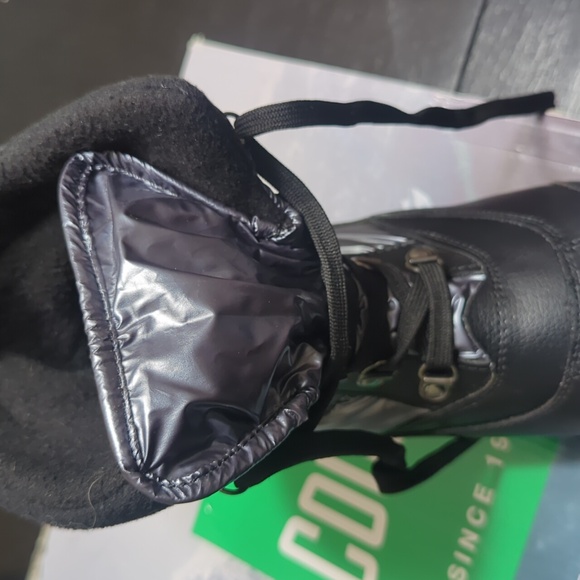 COUGAR Women's Chamonix Winter Bootie Size 8 Waterproof Gunmetal & Black Lace Up - Picture 7 of 10